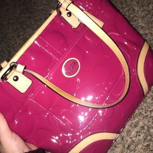 pink coach purse